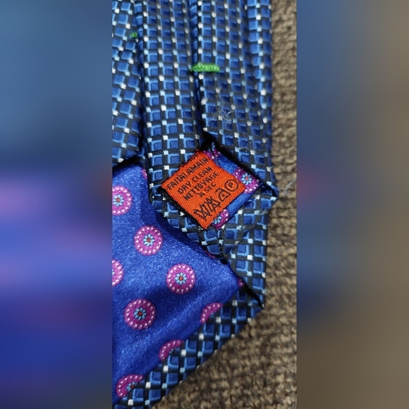 John Sparks 3D Box Blue Neck Tie - New with Tag - Picture 4 of 8